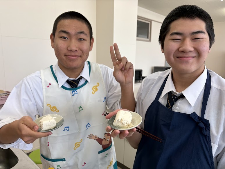 1学年　豆腐製造実習